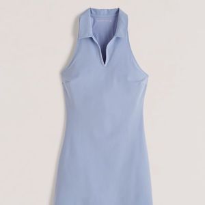 Abercrombie Traveler Polo Mini Dress Light Blue